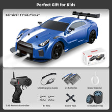 Load image into Gallery viewer, RC Drift Car 2.4GHz 1:16 Scale 4WD High Speed Remote Control Cars Vehicle with LED Lights Two Batteries and Drifting
