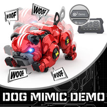 Load image into Gallery viewer, Robot Dog for Kids, Remote Control Robot Rechargeable Programing Stunt Robo Dog with Sing, Dance, Touch Function, Red
