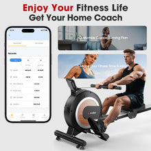 Load image into Gallery viewer, Wenoker Rowing Machine for Home - Wood grain-App
