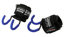 Load image into Gallery viewer, Best Weight Lifting Rod Hooks Heavy Duty Wrist Wraps (Blue, Women-Wrist Size Small/Medium)
