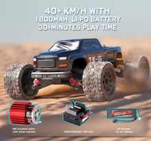 Load image into Gallery viewer, 1/16 Scale All Terrain RC Car, 40KPH High Speed 4WD Electric Vehicle with 2.4 GHz Remote Control, Waterproof, 1800mAh Li-Po
