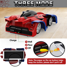 Load image into Gallery viewer, Wall Climbing Remote Control Car, Dual Mode 360° Rotating RC Stunt Cars with Headlight, Rechargeable Toys
