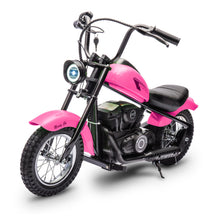 Load image into Gallery viewer, Electric Motorcycle for Kids, 24V Electric Dirt Bike, 2 Speed Max Up to 14 Mph &amp; 60 Minutes Continuous Ride On Toy Motorbike, Pink
