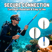Load image into Gallery viewer, Vaktare Gud Hawaiian Sling Fishing Spear Set – Fiberglass Spearfishing Pole Spear with 3 Replaceable Stainless Steel Tips, Fish Line Holder, Sharpening Files, and Carry Bag

