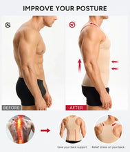 Load image into Gallery viewer, Nebility Mens Shapewear Fajas para Hombres Compression Shirt Men Body Shaper Tank Top Compression Undershirt Vest Sleeveless, Beige - 4XL

