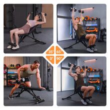 Load image into Gallery viewer, AIRHOP Upgraded Adjustable Weight Bench, Bench Press Full Body Workout, Quick Fold Space Saving, Workout Bench for Home Gym Strength Training
