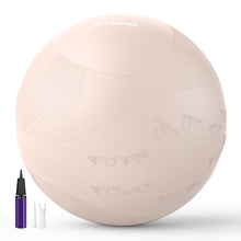 Load image into Gallery viewer, FITMIND Extra Thick Yoga Ball with Training Instruction, Anti-Burst Slip Resistant Exercise Ball -PINK
