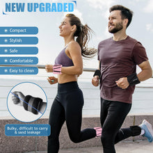 Load image into Gallery viewer, BECOJADDE Ankle Weights Set of 2 (2 lb Each) Adjustable Wrist Weights -Black

