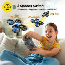 Load image into Gallery viewer, Mini Drone for Kids and Beginners RC Nano Quadcopter Indoor Small Helicopter Plane with Auto Hovering, 3D Flips, Headless Mode
