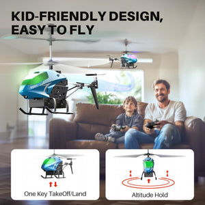 Remote Control Helicopter, RC Plane with 40 Mins Flight Time(2 Batteries), Auto Obstacle Avoidance and Altitude Hold, Birthday Gifts