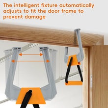 Load image into Gallery viewer, Portable Pull Up Bar for Doorway - Orange and Grey
