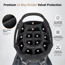 Load image into Gallery viewer, Durbles 14 Way Golf Stand Bag, Waterproof Lightweight Carry for Men Women
