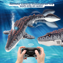 Load image into Gallery viewer, Dinosaur Toys, Upgrade Remote Control Water Toy, RC Dino with Light and Spray Water for Swimming Bath Lake Ocean
