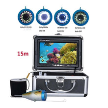 Load image into Gallery viewer, 15M 50M 1000TVL 7in 15Pcs Waterproof Underwater Fishing Camera System

