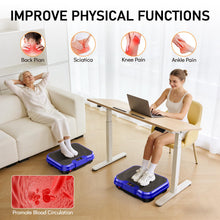Load image into Gallery viewer, Trekora Vibration Plate Exercise Machine, Vibrating Fitness Platform for Lymphatic Drainage, Full Body Shaker Workout Equipment, Vibrate Fitness Platform for Home Women Men Exercise Gym (Blue)
