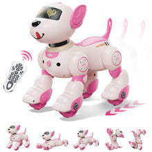 Load image into Gallery viewer, Programmable Robot Dog Toy with Voice Control for Kids, 2.4GHz Remote Control Robot Pet with Touch Sensors
