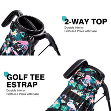 Load image into Gallery viewer, GREEN ACTION Sunday Golf Bag with Strap &amp; Stand, Lightweight Golf Stand Bags with Two-Way Divider/Cooler Pocket, Golf Club Bags Holds 5-6 Clubs for Driving Range, Par 3 and Standard Courses-Colorful
