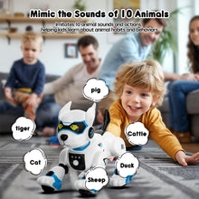 Load image into Gallery viewer, Robot Dog Toys for Kids Remote Control Interactive Robotic Pet Smart Programmable Puppy Electric Intelligent Robo (Blue)
