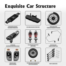 Load image into Gallery viewer, 1/10 Metal On-Road Drift Car Roller,4 Wheel Drive Racing Supercar Roller, Electric Touring Car Chassis Frame Body, Red
