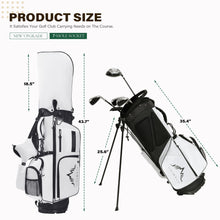 Load image into Gallery viewer, uniHimal Lightweight 7-Way Golf Stand Bag for Men &amp; Women (White)
