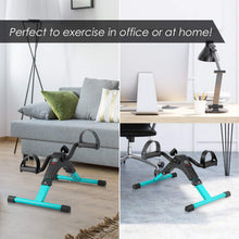 Load image into Gallery viewer, Folding Pedal Exerciser, Mini Exercise Bike Under Desk Bike Foot Pedal Exerciser - Green
