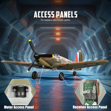 Load image into Gallery viewer, volantexrc RC Plane Spitfire Fighter 4CH Remote Control Airplane RTF with Aileron, Gyro, Aerobatics
