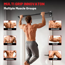 Load image into Gallery viewer, PAPABABE Wall Mounted Pull Up Bar (Black 36 inch)
