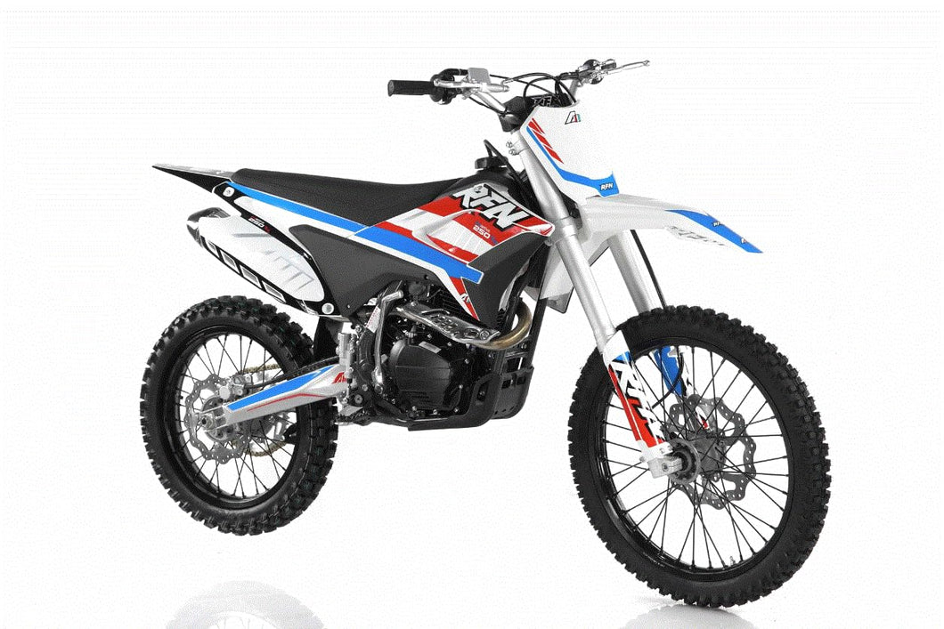 Thunder 250 Dirt Bike 250cc Dirt-bike Apollo Proactive 250 Dirt-bike 5 Speed 250cc Bike Racing Dirt Bike (Red)