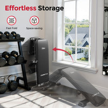 Load image into Gallery viewer, FLYBIRD WB5 Weight Bench, ASTM-Certified 800LBS Adjustable Weight Bench Workout Bench Foldable for Home Gym, 90° to -30° FID and 30in Extended Backrest for Bench Press Strength Training Exercise
