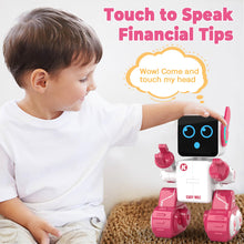 Load image into Gallery viewer, Robot Toys for Kids, Remote &amp; APP Control Robot, Programmable Interactive Toys with Coin Bank, Smart Educational Robot (Pink)
