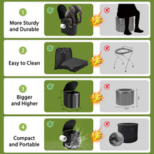 Load image into Gallery viewer, MILBOPA Portable Camping Shower, Pop Up Privacy Tent Kit and Foldable Toilet, Shower Pump, Gallons Bucket, Outdoor Shower for Hiking, Travel, Car

