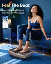 Load image into Gallery viewer, WATEYA Vibration Plate Exercise Machine Vibration for Lymphatic Drainage Fitness Equipment for Strength Toning Premium Home Workout Equipment with 1-200 Speed Settings for Fitness (Gold)
