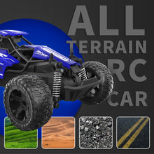Load image into Gallery viewer, 1:16 Scale RC Car for Kids, 2.4GHz High-Speed Electric Monster Truck, 20km/h, Dual 1000mAh Rechargeable Batteries, All-Terrain Tires
