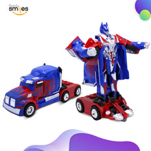 Load image into Gallery viewer, Kids Transforming Robot RC Truck Toys for Boys 8-13 Remote Control Car Gift Blue
