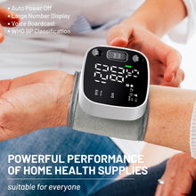 Load image into Gallery viewer, Oklar Blood Pressure Monitors for Home Use Rechargeable Wrist Digital BP Machine Cuff
