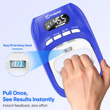 Load image into Gallery viewer, FitBeast Grip Strength Trainer Kit, Digital Grip Strength Tester with Dual-Resistance Ring &amp; Soft Stress Ball for Recovery, Therapy &amp; Hand Strength Improvement (Hand Rehab 3-in-1 Kit)
