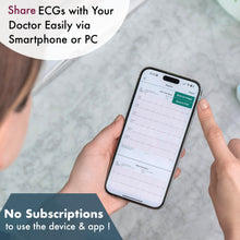 Load image into Gallery viewer, EMAY 6L Portable ECG Monitor | Record ECG and Heart Rate in 6 Channels -Blue
