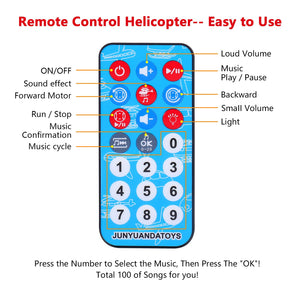 Airplane Toy Infrared Remote Control Plane Toys Helicopter with Lights and Music Aeroplane Toys