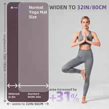 Load image into Gallery viewer, KEEP Extra Thick NBR Yoga Mat for Women &amp; Men, 15mm Thick, 72”x32” Large Exercise Mat with Non-Slip Workout Mat for Yoga, Pilates, Stretching, Meditation – Wide &amp; Cushioned Fitness,Mat Purple
