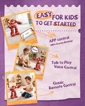 Load image into Gallery viewer, Smart Robots for Kids, Large STEM Programmable RC Robot, with Voice Control, APP Control, LED Eyes
