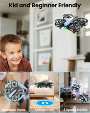Load image into Gallery viewer, SIMREX Mini Drone for Kids &amp; Beginners, RC Quadcopter with Altitude Hold, 3 Speed Modes

