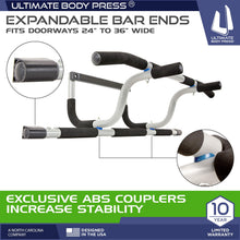 Load image into Gallery viewer, Ultimate Body Press XL Doorway Pull Up Bar
