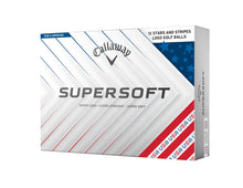 Load image into Gallery viewer, Callaway Golf Supersoft Golf Balls (Stars and Stripes, One Dozen)

