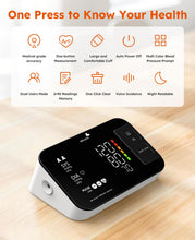 Load image into Gallery viewer, Blood Pressure Monitors for Home Use with Bag FSA&amp;HSA Eligible,One-Touch Automatic Measurement with Large LED
