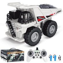 Load image into Gallery viewer, Remote Control Dump Truck Toy for Boys 8-12 Construction Vehicle with Metal Bed 11CH Alloy RC Dump Truck
