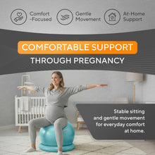 Load image into Gallery viewer, MANTRA SPORTS Yoga Ball Chair - Stability Ball and Exercise with Base for Office Desk -Turquoise
