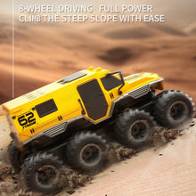 Load image into Gallery viewer, Amphibious Remote Control Car, 8WD RC Cars, 2.4GHz Remote Control Boat, Waterproof Off Road RC Monster Truck (Yellow)
