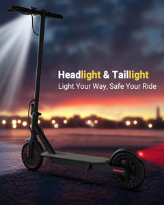 Electric Scooter, 350W Powerful Motor, 16MPH Top Speed,12Miles Long Range, 8.5" Solid Tires Folding Commuter Escooter