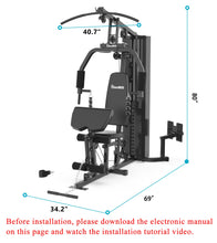 Load image into Gallery viewer, Home Gym SCM-1148L&amp;5003 148LB Multifunctional Full Body Home Gym Equipment
