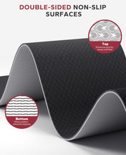 Load image into Gallery viewer, HAPBEAR Large Yoga Mat - 72"x36"x6mm (1/4 inch), Extra Wide Non-Slip Exercise Mat for Home Workout, Yoga, Pilates &amp; Stretching, Durable &amp; Eco-Friendly, Includes Bonus Resistance Bands &amp; Carry Bag
